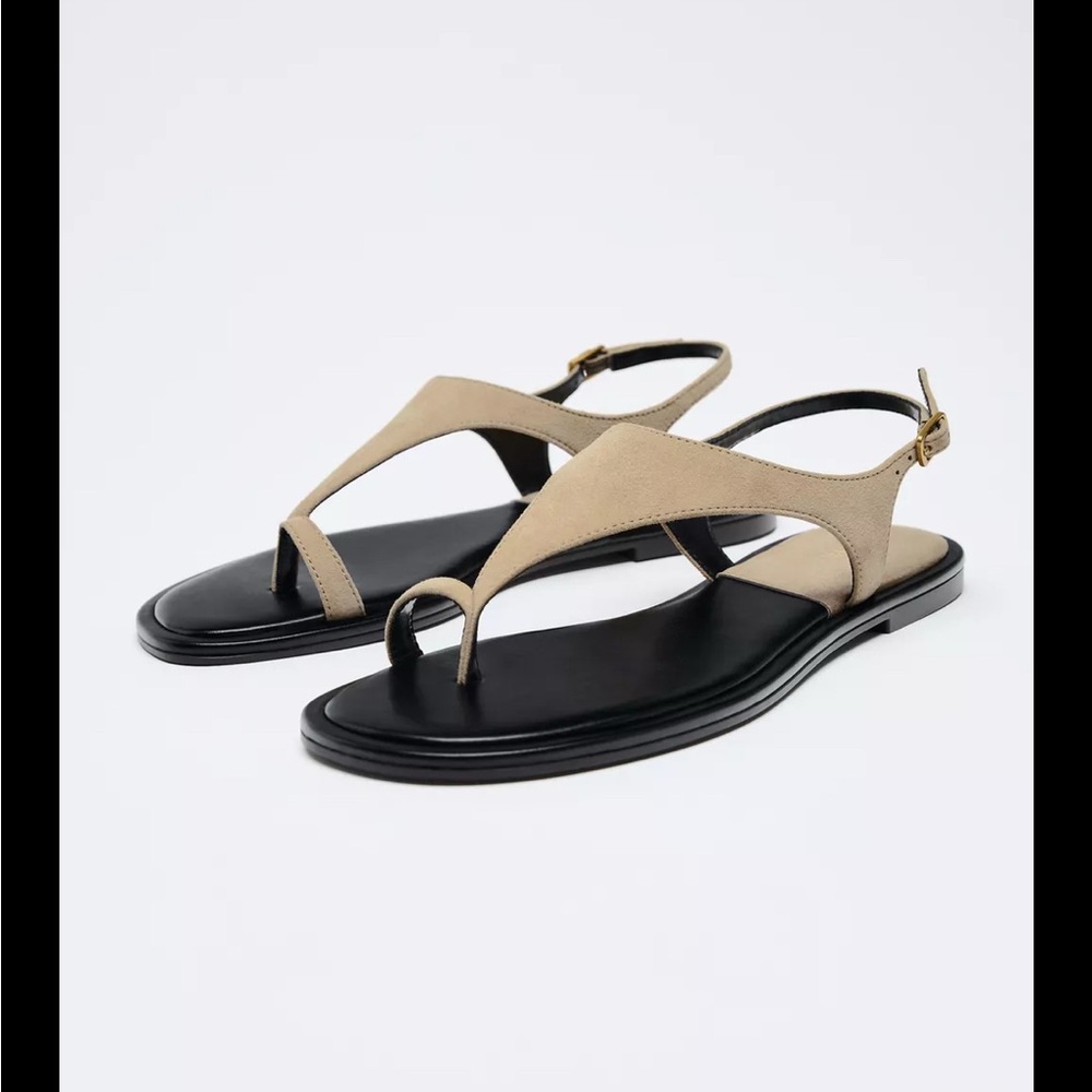 Zara leather sandals